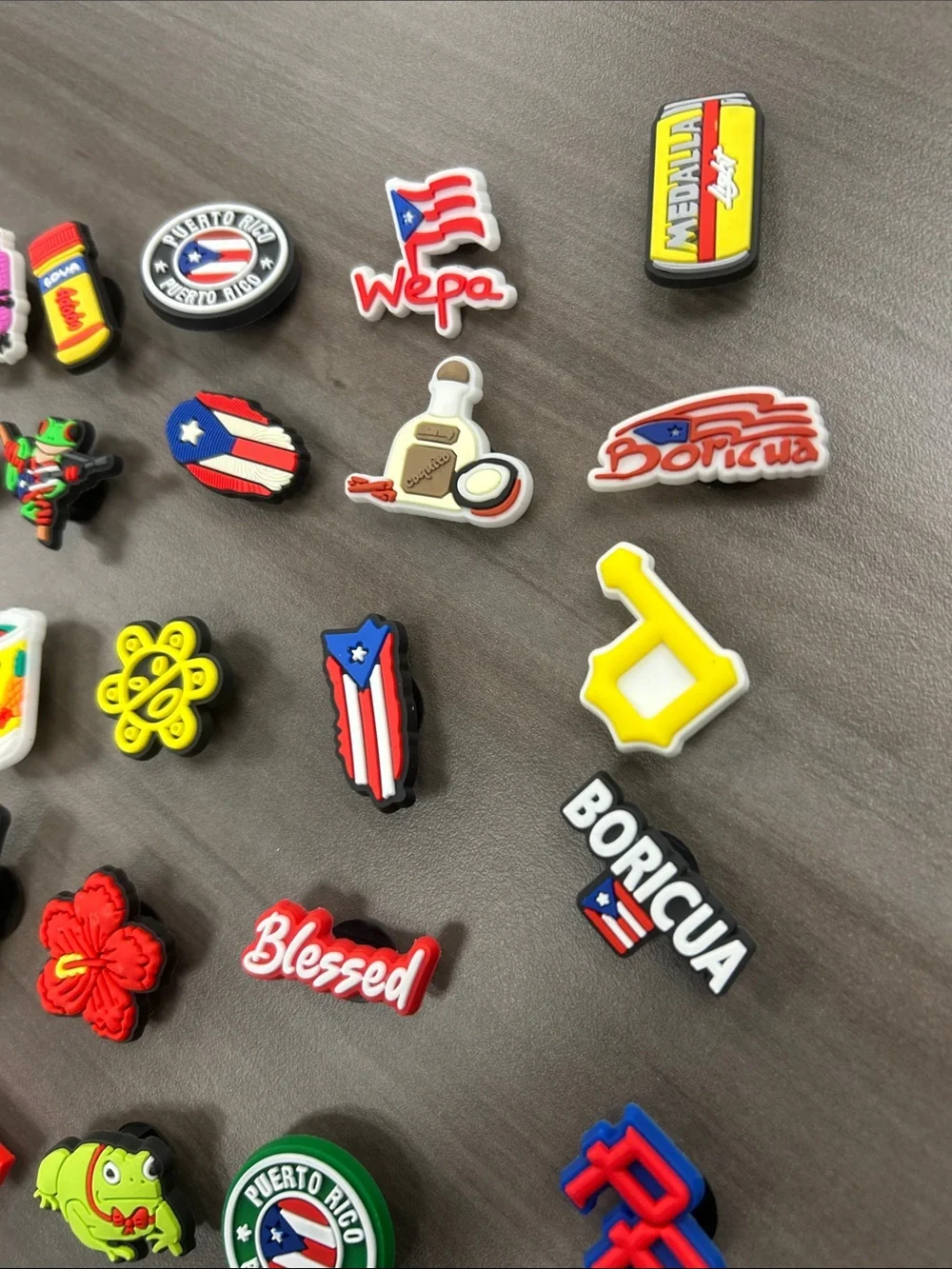 30 Puerto Rico Themed croc charms
